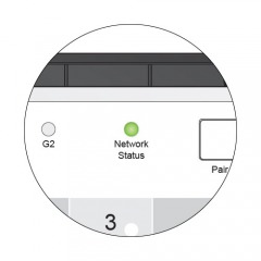 Network Status LED solid detail